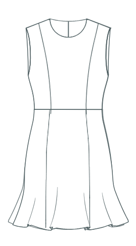 Shoulder Princess Seam Bodice