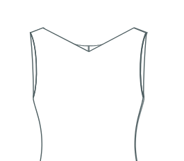 Wide Deep V Neck