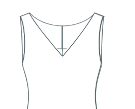 Wide Deep V Neck